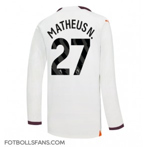 Manchester City Matheus Nunes #27 Replika Bortatröja 2023-24 Långärmad
